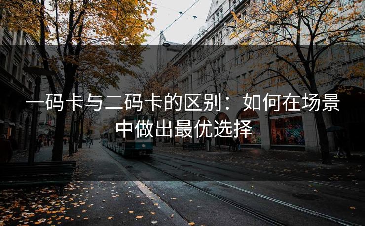 一码卡与二码卡的区别：如何在场景中做出最优选择