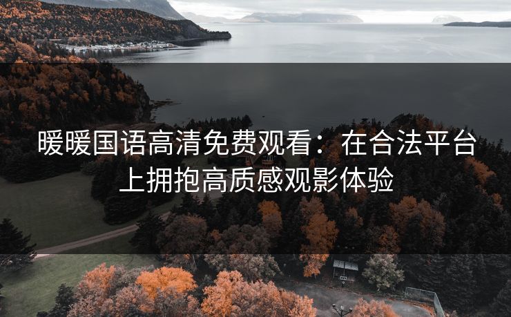 暖暖国语高清免费观看：在合法平台上拥抱高质感观影体验